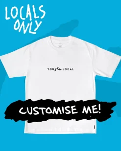 Rusty Locals Only Custom Printed Short Sleeve Tee | Womens Tees & Tanks