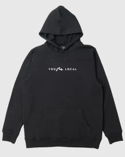 Rusty Locals Only Custom Printed Fleece Hoodie | Womens Hoodies & Fleece