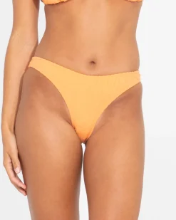 Rusty Lucky Rib Towelling Midi Bikini Bottom | Womens Bikini Bottoms