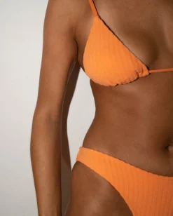 Rusty Lucky Rib Towelling Midi Bikini Bottom | Womens Bikini Bottoms
