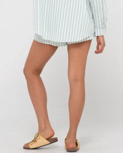 Rusty Mackenzie Stripe Lounge Short | Womens Shorts
