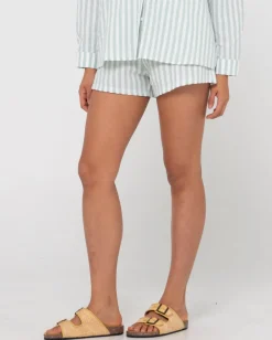 Rusty Mackenzie Stripe Lounge Short | Womens Shorts