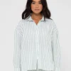 Rusty Mackenzie Striped Oversized Shirt | Womens Shirts