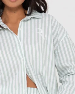 Rusty Mackenzie Striped Oversized Shirt | Womens Shirts