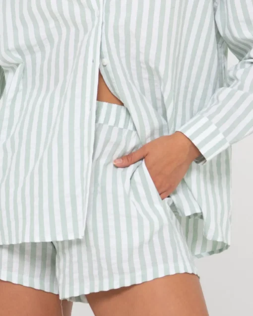 Rusty Mackenzie Striped Oversized Shirt | Womens Shirts