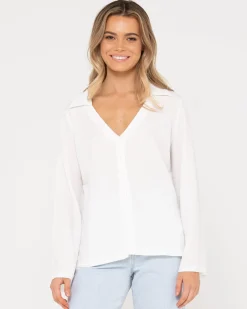Rusty Maeve Long Sleeve Shirt | Womens Shirts
