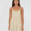 Rusty Magnolia Floral Printed Tiered Slip Mini Dress | Womens Mini Dresses