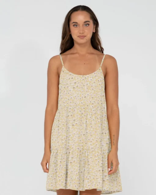 Rusty Magnolia Floral Printed Tiered Slip Mini Dress | Womens Mini Dresses