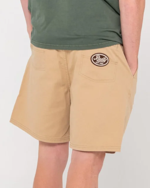Rusty Manila Folder Heritage Elastic Short | Mens Shorts