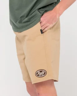 Rusty Manila Folder Heritage Elastic Short | Mens Shorts
