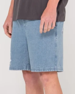 Rusty Manila Folder Vintage Wash Denim Elastic Short | Mens Denim