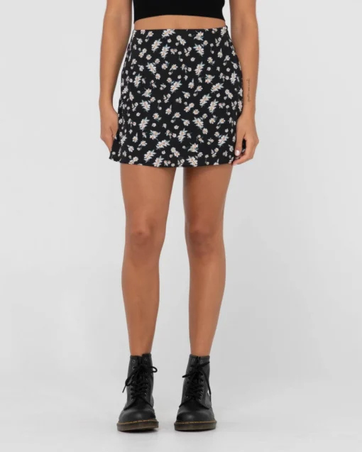 Rusty Marley Floral Printed Mid Rise Skirt | Womens Skirts