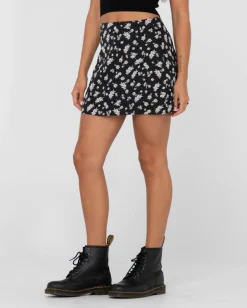 Rusty Marley Floral Printed Mid Rise Skirt | Womens Skirts