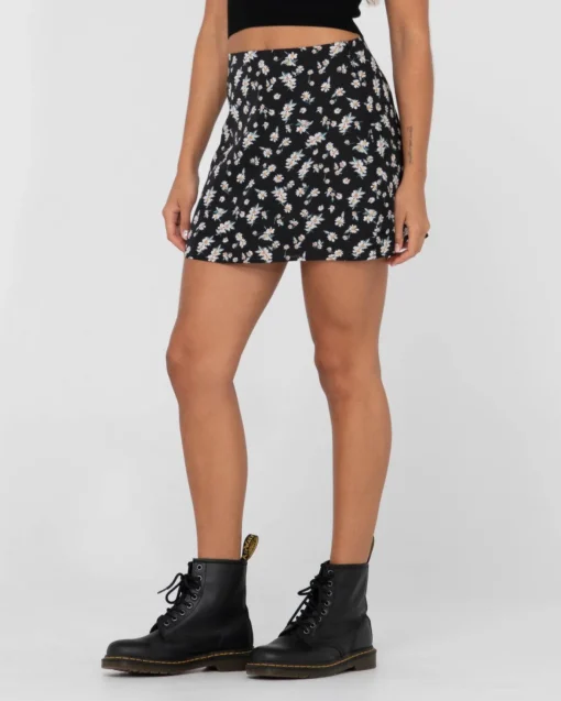 Rusty Marley Floral Printed Mid Rise Skirt | Womens Skirts