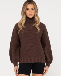 Rusty Marlow Relaxed Chunky Mock Neck Knit | Womens Knitwear