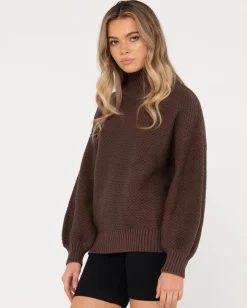 Rusty Marlow Relaxed Chunky Mock Neck Knit | Womens Knitwear