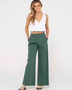 Rusty Matilda Button Up Crop Top | Womens Fashion Tops