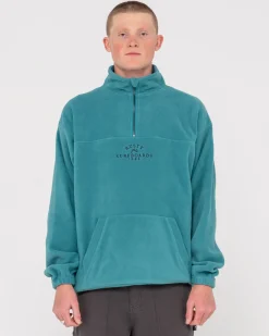 Rusty Middle Section Crew Polar Fleece | Mens Hoodies & Fleece