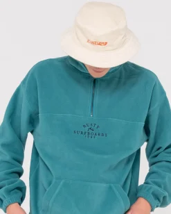 Rusty Middle Section Crew Polar Fleece | Mens Hoodies & Fleece