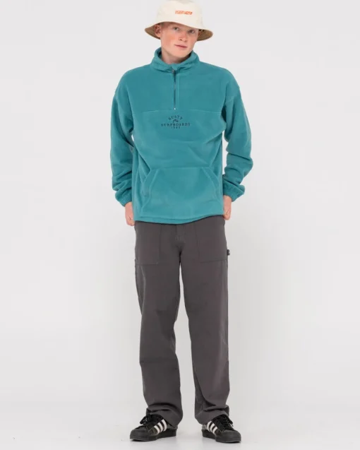 Rusty Middle Section Crew Polar Fleece | Mens Hoodies & Fleece