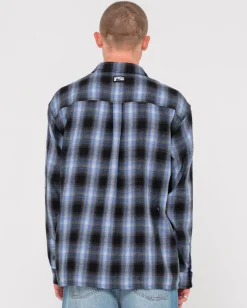 Rusty Neon Dreams Relaxed Plaid Shirt | Mens Shirts