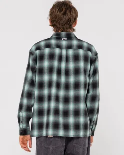 Rusty Neon Dreams Relaxed Plaid Shirt | Mens Shirts