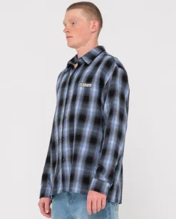 Rusty Neon Dreams Relaxed Plaid Shirt | Mens Shirts