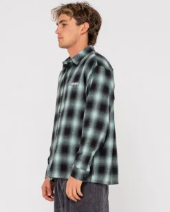 Rusty Neon Dreams Relaxed Plaid Shirt | Mens Shirts