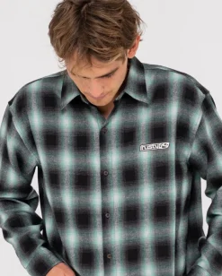 Rusty Neon Dreams Relaxed Plaid Shirt | Mens Shirts