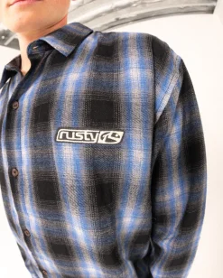 Rusty Neon Dreams Relaxed Plaid Shirt | Mens Shirts