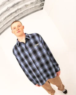 Rusty Neon Dreams Relaxed Plaid Shirt | Mens Shirts