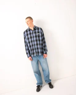 Rusty Neon Dreams Relaxed Plaid Shirt | Mens Shirts