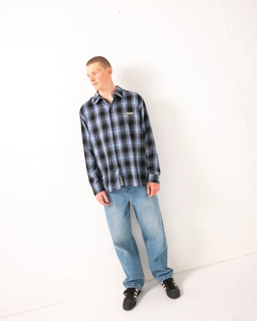 Rusty Neon Dreams Relaxed Plaid Shirt | Mens Shirts