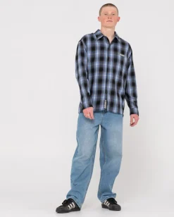 Rusty Neon Dreams Relaxed Plaid Shirt | Mens Shirts