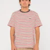 Rusty Noble Short Sleeve Striped Tee | Mens Tees