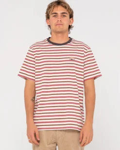 Rusty Noble Short Sleeve Striped Tee | Mens Tees