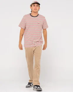Rusty Noble Short Sleeve Striped Tee | Mens Tees