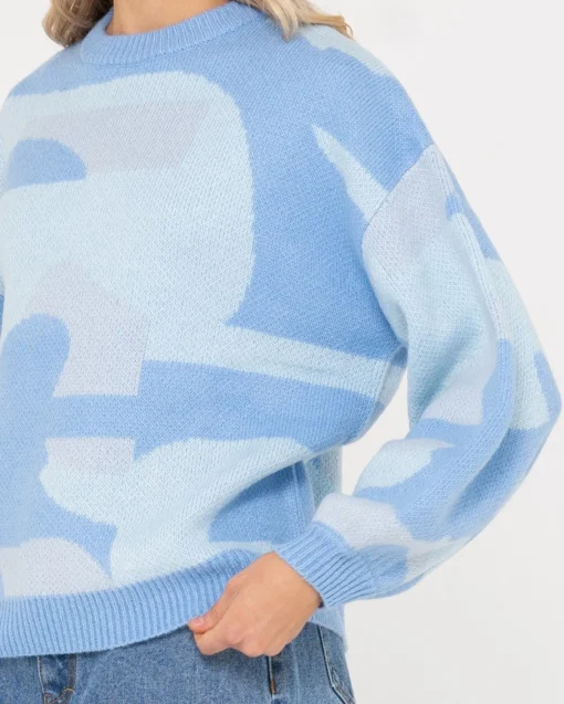 Rusty Oceano Oversize Crew Neck Knit | Womens Knitwear