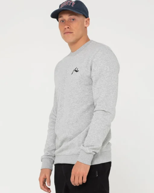 Rusty One Hit Wonder Crew Fleece | Mens Hoodies & Fleece