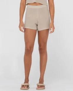 Rusty Ophelia High Waisted Knit Short | Womens Overswim