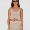 Rusty Ophelia Relaxed Knit Cropped Cami | Womens Overswim