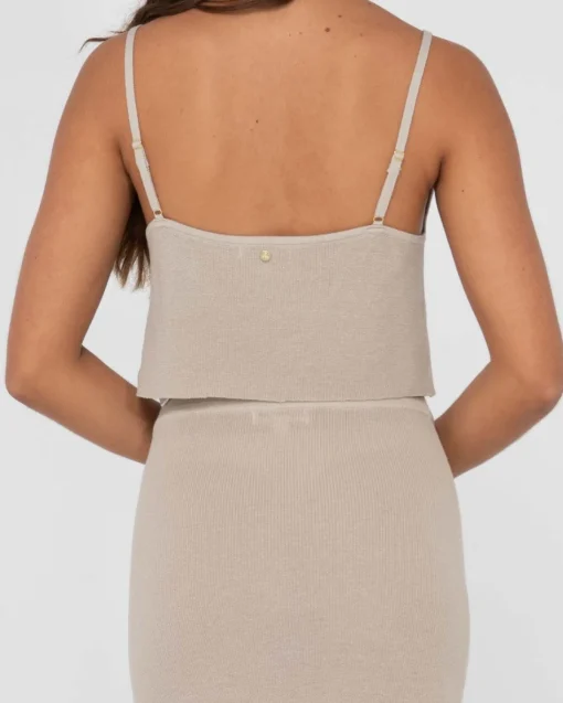 Rusty Ophelia Relaxed Knit Cropped Cami | Womens Overswim