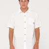 Rusty Overtone Short Sleeve Linen Shirt | Mens Shirts