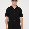 Rusty Overtone Short Sleeve Linen Shirt | Mens Shirts