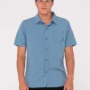 Rusty Overtone Short Sleeve Linen Shirt Boys | Kids Tops