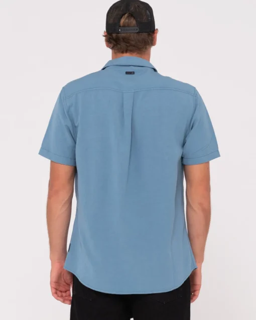 Rusty Overtone Short Sleeve Linen Shirt Boys | Kids Tops