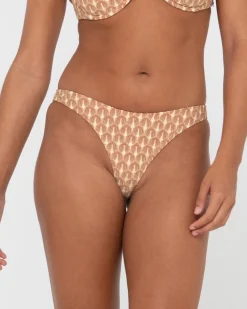 Rusty Panama Printed Brazilian Bikini Bottom | Womens Bikinis