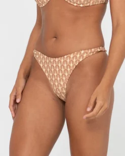 Rusty Panama Printed Brazilian Bikini Bottom | Womens Bikinis