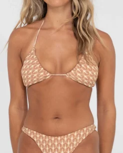 Rusty Panama Printed Multiway Bikini Top | Womens Bikinis