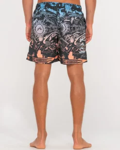 Rusty Paste Up Printed 19\\ | Mens Elastic Waist